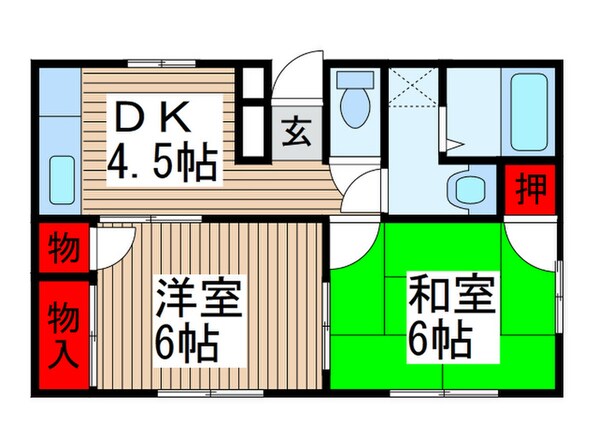 コーポJOYの物件間取画像